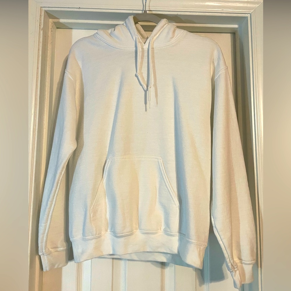 Men’s small white hoodie